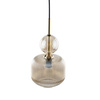 Lampa wisząca ryflowany koniakowy klosz SOPHIA COGNAC 1xE14 Tk Lighting 11038