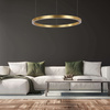 Lampa wisząca Midway złota duży okrąg 80cm LED 3000K Light Prestige LP-033/1P L GD