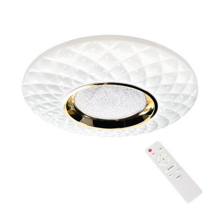 Lampa sufitowa plafon TOKYO GOLD 24W 40cm LED Milagro ML7908 - sterowana pilotem
