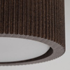 Brązowa oprawa natynkowa ryflowana o średnicy 9,5cm  EVE CORTE WOOD ORZECH 1xGX53 Tk Lighting 11779