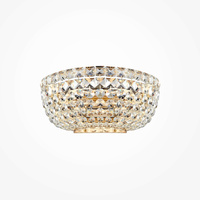 Kinkiet kryształowy BASFOR Maytoni złoty DIA100-WL-02-G