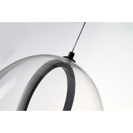Nowoczesna, szklana lampa wisząca o lekkim designie NICOLE PENDANT CLEAR AZZARDO AZ6195