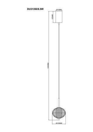 Lampa wisząca GALATEA LED Zuma Line DU31350/6.5W