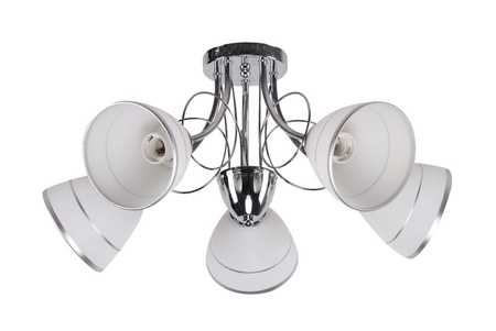 ELOTTE LAMPA SUFITOWA 5X40W E27 BIAŁY Candellux 35-77936