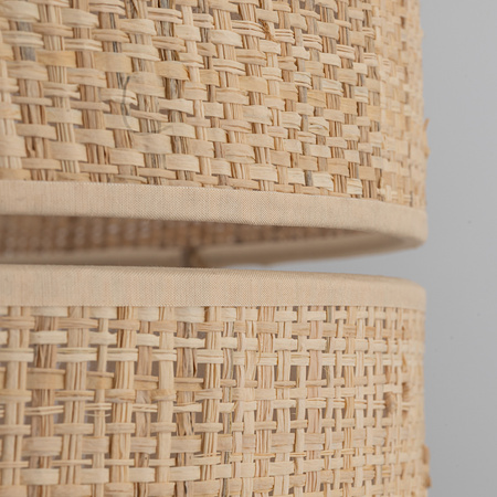 Lampa wisząca o średnicy 50cm z rafii w stylu boho 1xE27 CALMA Tk Lighting 11602