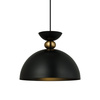 Czarna metalowa lampa wisząca 30cm 1xE27 Pegai Italux PND-62221-1-BK