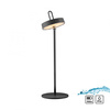 Czarna lampka stołowa bezprzewodowa ładowana USB IP44 AMAG Just Light 19310-18