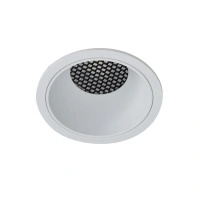Biała okrągła oprawa podtynkowa TINO R 15W CCT SWITCH WH Azzardo AZ7020