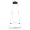 Lampa wisząca dwa czarne pierścienie CIRCOLO POWER LED 3000K Nowodvorski 11647