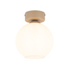 Oprawa sufitowa szklana ryflowana kula VIRLO WHITE 1XE14 Tk Lighting 11357