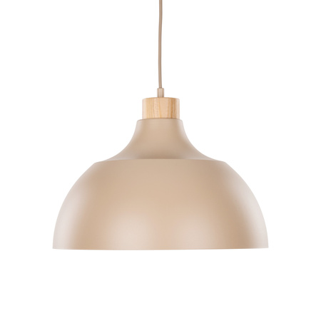 Loftowa lampa wisząca metalowa w kolorze beżowym 34cm CAP SABIA 1xE27 Tk Lighting 10656