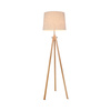 Lampa podłogowa na trójnogu z beżowym abażurem o średnicy 51cm 1xE27 Calvin Z177-FL-01-BR Maytoni