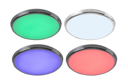 Lampa sufitowa do łazienki plafon BALTHASAR LED RGB IP44 Rabalux 3464 sterowana pilotem