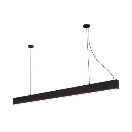 Lampa wisząca czarna liniowa 120cm Sigi III LED 3000K PL0128-BK Yaskr