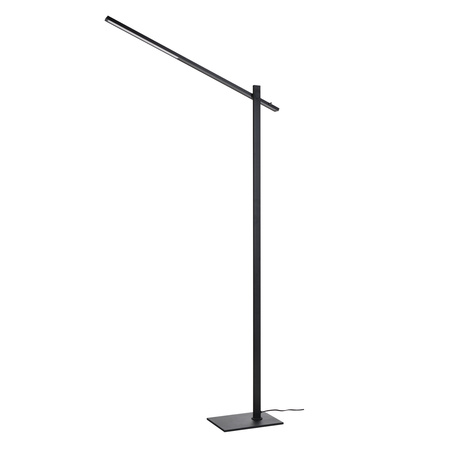 Czarna lampa podłogowa LED ONTARIO XL FLOOR DIMM SWITCH BK Azzardo AZ7300