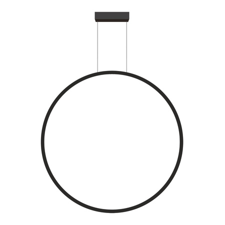 Lampa wisząca duży okrąg 90cm Mirror L czarna IP44 LED CCT Light Prestige LP-999/1P L BK CCT