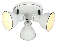 ZUMBA LAMPA SUFITOWA PLAFON 3X40W E14 BIAŁY+CZARNY Candellux 98-72160