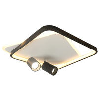 Plafon Parma 2 kwadratowy czarny 2xGU10 LED CCT Light Prestige LP-0612/2C Square BK