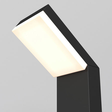 Nowoczesny czarny słupek do ogrodu 80cm LED 3000K Paso O595FL-L12B3K Maytoni