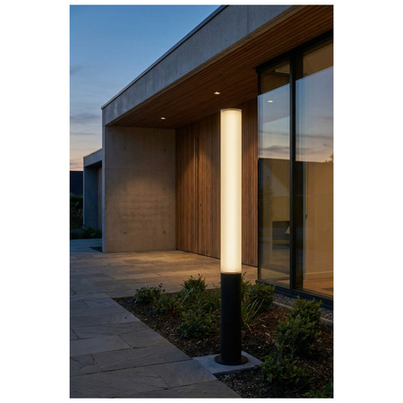 Nowoczesny słupek ogrodowy LED 60cm EBRO 60 IP65 18W 3000K BK AZZARDO AZ6765