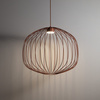 Druciana lampa wisząca 58cm w ceglastym kolorze SPHERA M BRICK 1xGX53 Tk Lighting 11305