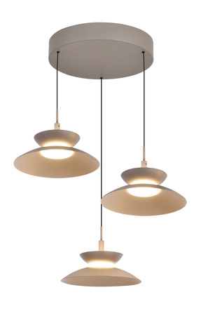 Lampa wisząca trójka okrągła Gubbio kaszmirowa Aviano Lighting 5060-313