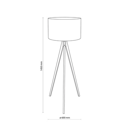 Lampa podłogowa TREVISO BLACK TK Lighting 5039