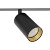Czarna listwa podtynkowa cztery ruchome czarne tuby AMIS BLACK 4XGU10 Tk Lighting 10809