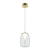 Złota lampa wisząca z przeźroczystym kloszem LED Splash MOD282PL-L8G3K1 Maytoni
