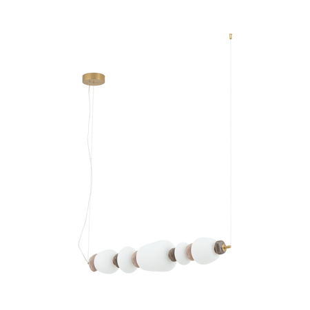 Podłużna lampa wisząca z ceramiki i szkła w stylu Art Deco 3000K CERAMIC LED Nowodvorski 11699