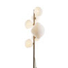 Lampa podłogowa w kolorze sabia z białymi nieregularnymi kloszami NEBIA SABIA 6xG9 Tk Lighting 16239
