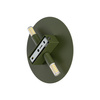 Zielony płaski okragły kinkiet podświetlający ściane o średnicy 20cm LUNA GREEN 2xG9 Tk Lighting 10956