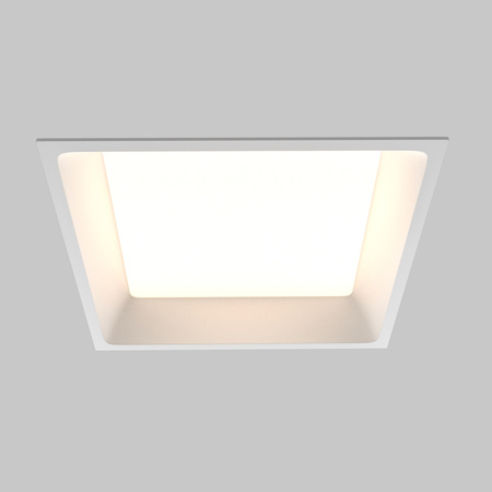Kwadratowa oprawa wpuszczana 17x17cm LED IP44 do łazienki Okno DL056-24W3-4-6K-W Maytoni