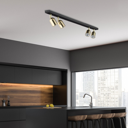 TOP BLACK GOLD LAMPA SUFITOWA 4 TK Lighting 5619