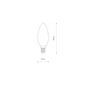 Żarówka świeczka BULB LED E14 C35 6W 3000K Nowodvorski 10589