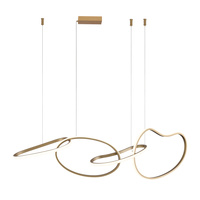 Lampa wisząca Fonte złota LED 3000-6000K zmienna barwa Italux PND-22412-S4-GD