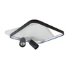 Plafon Parma 2 kwadratowy czarny 2xGU10 LED CCT Light Prestige LP-0612/2C Square BK
