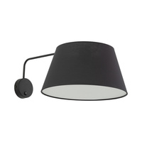Kinkiet czarny z abażurem o średnicy 26cm FORMO BLACK 1XE27 Tk Lighting 11343