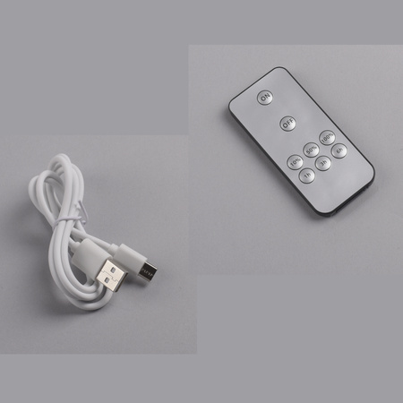 Szary dekoracyjny bezprzewodowy kinkiet ścienny 25cm ładowany USB AKKU-PUNTUA Paul Neuhaus 8153-15