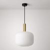 Lampa wisząca z ryflowanym kloszem 30 cm FABIO Kaja Lighting K-5870