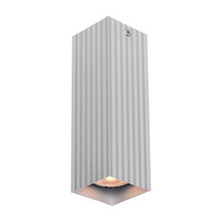 Ryflowana oprawa sufitowa natynkowa aluminium 17cm 1xGU10 Tecno Italux CLN-37492-M-ALU