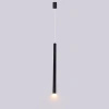 Cienka czarna lampa wisząca rurka do łazienki Elin 1xLED 3000K IP44 PL0123-BK Yaskr