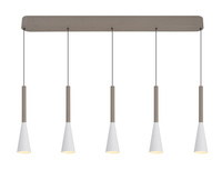 Lampa wisząca piątka prosta Trompto kaszmirowa Aviano Lighting 7050-524