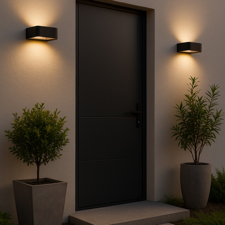 Kinkiet na elewacje czarny LED 3000K ARIUS BLACK IP54 TK Lighting 18204