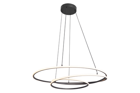 Czarna lampa wisząca 60cm powywijany LED 3000K ZEPHYRA Zuma Line P240842601