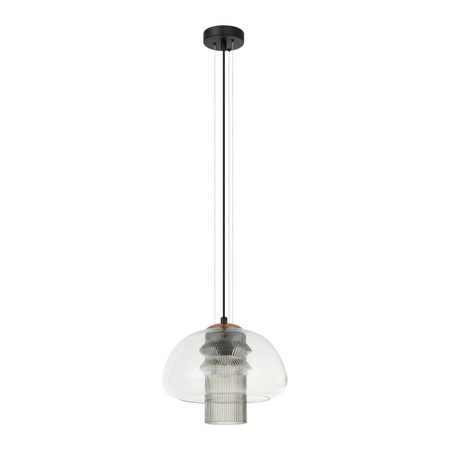 Lampa wisząca Feder 1xE27 Italux PND-61001C-BK