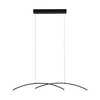 Lampa wisząca LED czarna Samola Italux PND-15504-1-BK