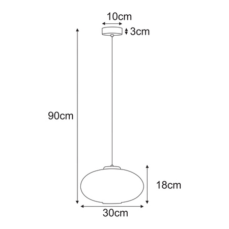 Lampa wisząca K-5670 z serii PESO Kaja Lighting