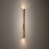 Kinkiet tuba góra dół 78cm satynowa miedź 2xG9 LASER WALL L Nowodvorski 11815
