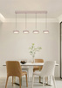 Lampa wisząca czwórka prosta Valensole kaszmirowa Aviano Lighting 7062-413